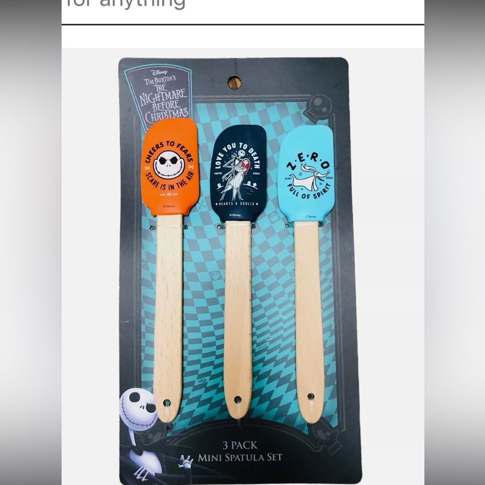 🆕 Halloween,~~ Nightmare before Christmas 3 pack spatulas